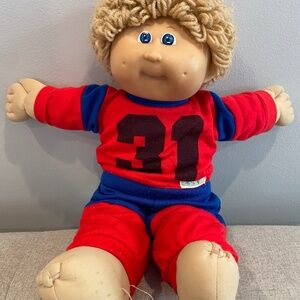 Vintage 1985 Cabbage Patch Kid "Jerome Rafael" - Blond Curls, Blue Eyes